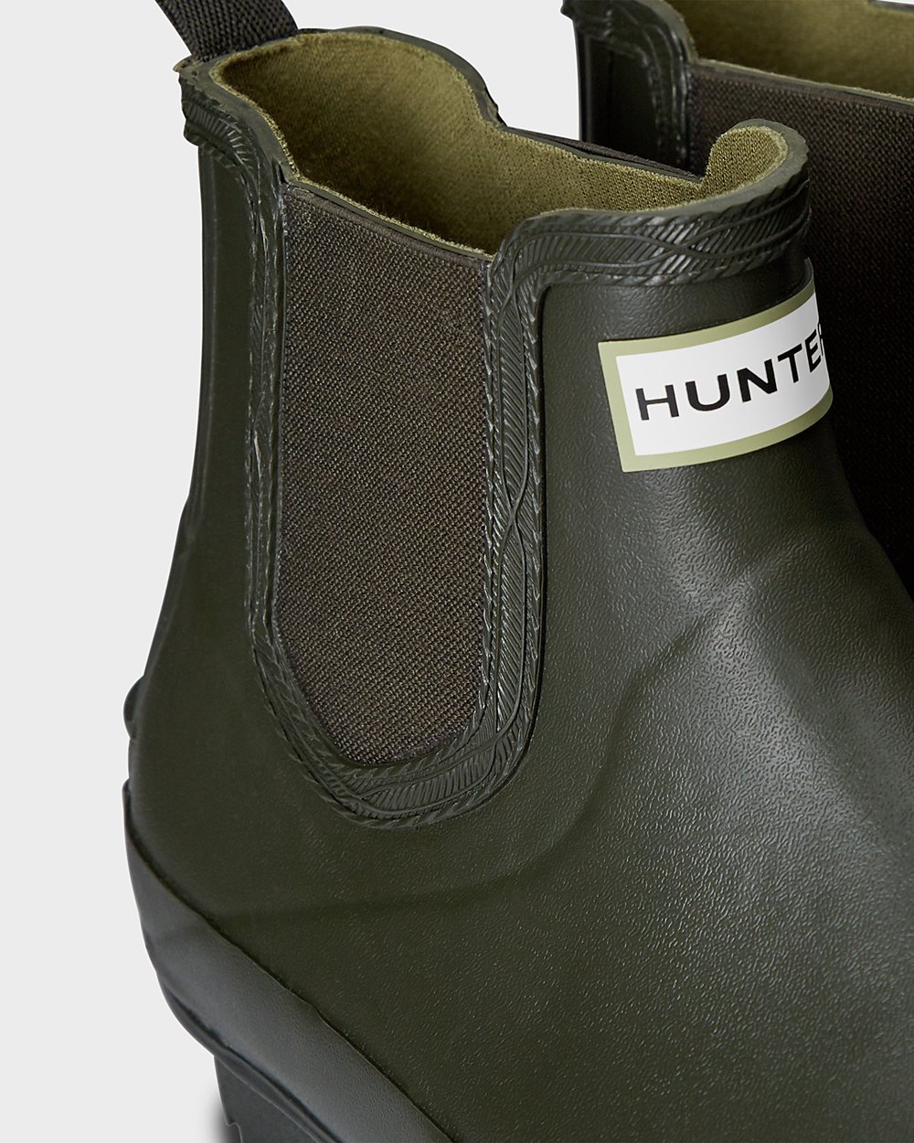 Chelsea Boots Heren - Hunter Norris Field - Donker Olijfgroen - 82HQIBYUN